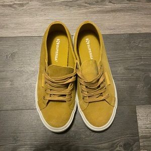 Superga mustard suede size 38